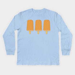 Orange Creamsicle Trio Kids Long Sleeve T-Shirt